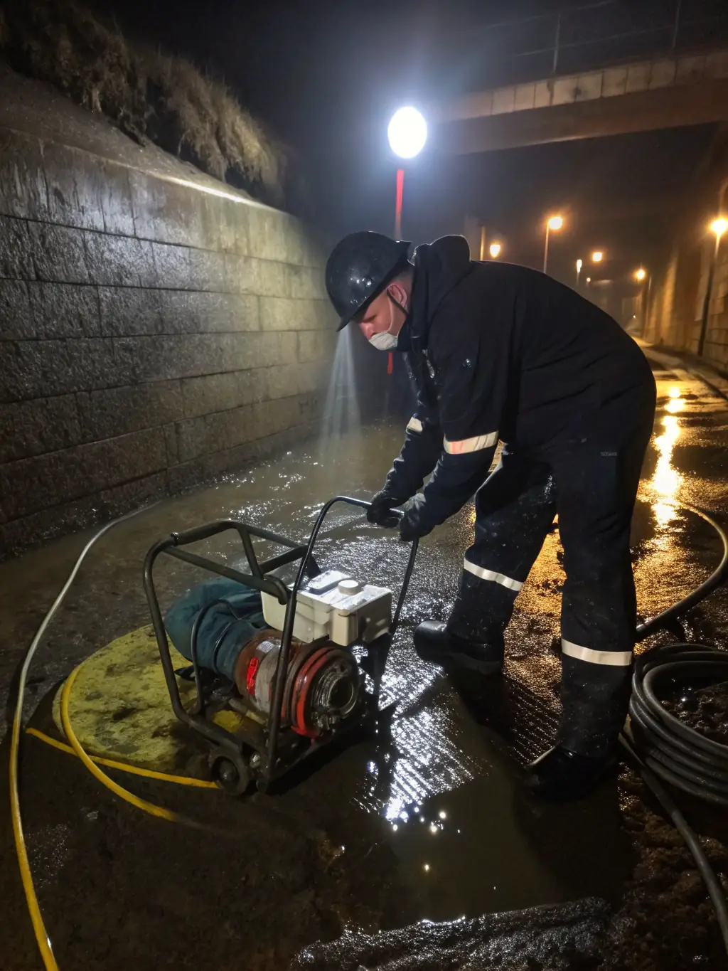 A detailed image of a main sewer line being cleaned with professional equipment, emphasizing the importance of maintaining a clear sewer line for South Nashville properties.